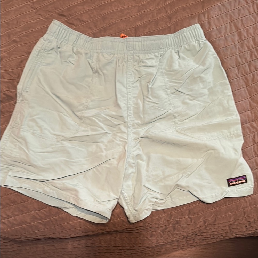 Patagonia Gray and Light Blue Shorts